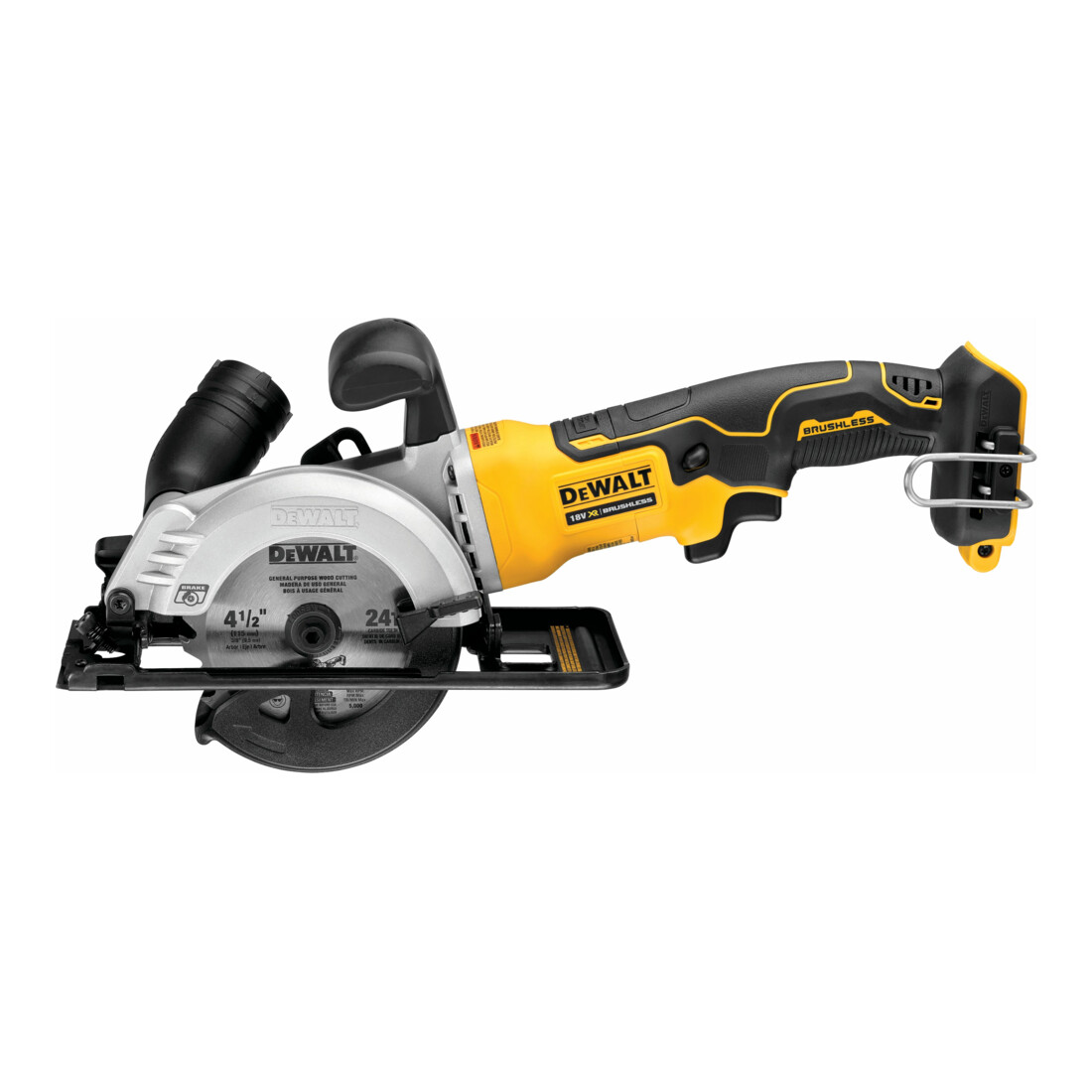 Scie circulaire sans fil DEWALT 18 volts compacte, profondeur de coupe 38mm (version de base) DCS571NT-XJ