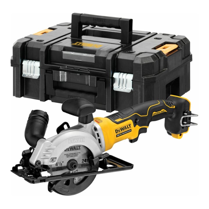 Scie circulaire sans fil DEWALT 18 volts compacte, profondeur de coupe 38mm (version de base) DCS571NT-XJ