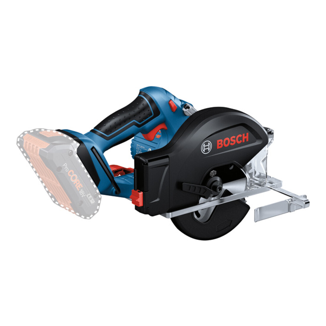 Scie circulaire sans fil GKM 18V-50 Bosch, 2 x batterie GBA 18V 5.0Ah