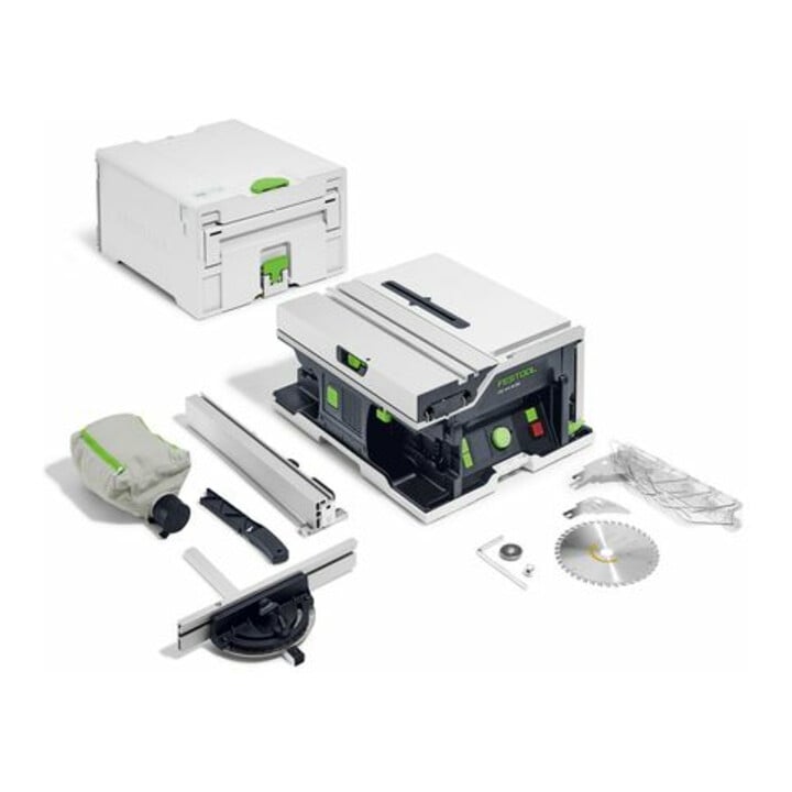 Set Festool Scie circulaire sur table sans fil CSC SYS 50 EBI-Basic + Set énergie SYS 18V 2xHP5,0/TCL6DUO + Châssis UG-CSC-SYS