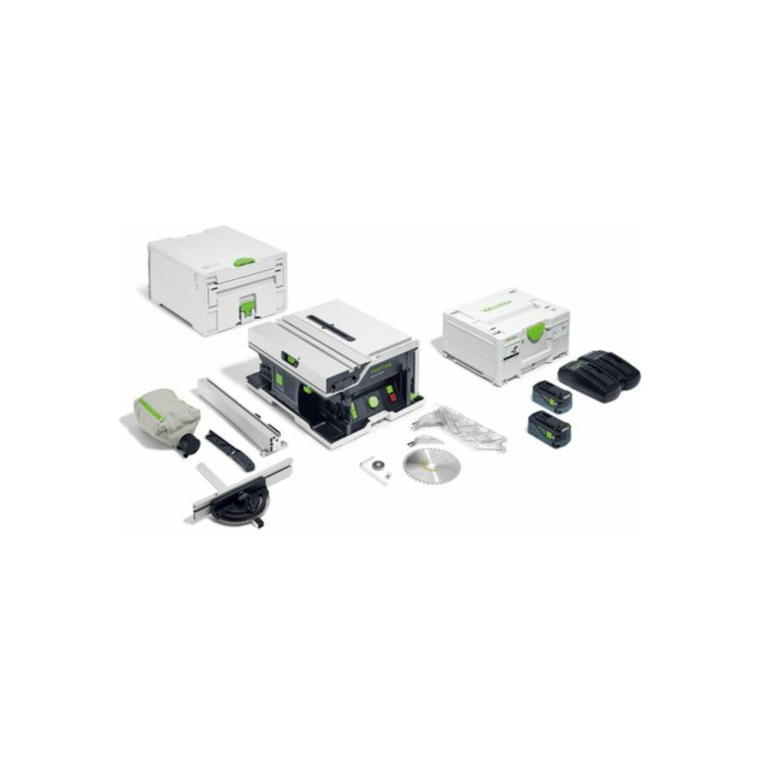 Scie circulaire sur table sans fil Festool CSC SYS 50 EBI-Plus