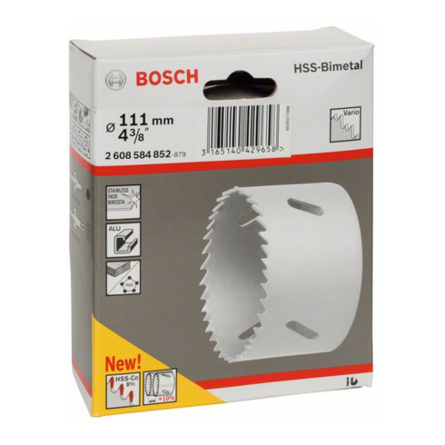 Scie cloche Bosch HSS-Bimétal pour adaptateur standard 111 mm 4 3/8 po