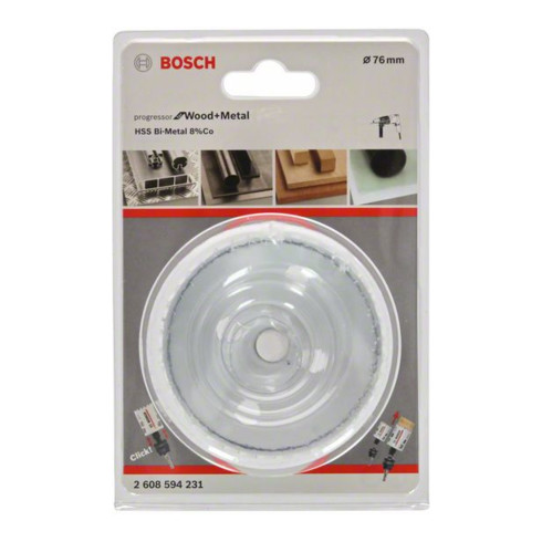 Scie cloche Bosch Progressor pour bois et métal 76 mm