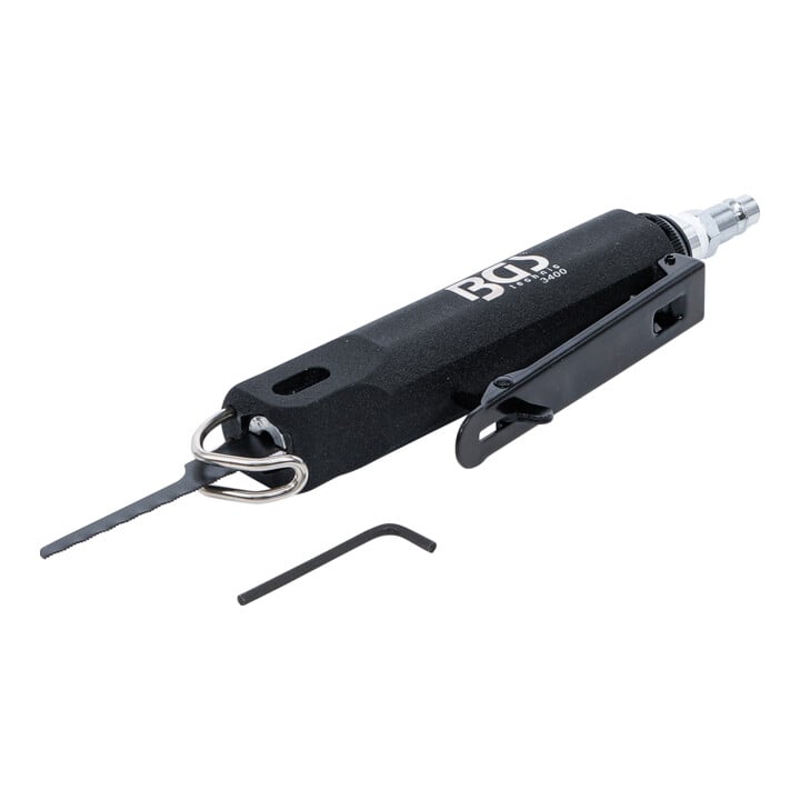 BGS Mini scie sauteuse pneumatique carrosserie Set avec lames de rechange