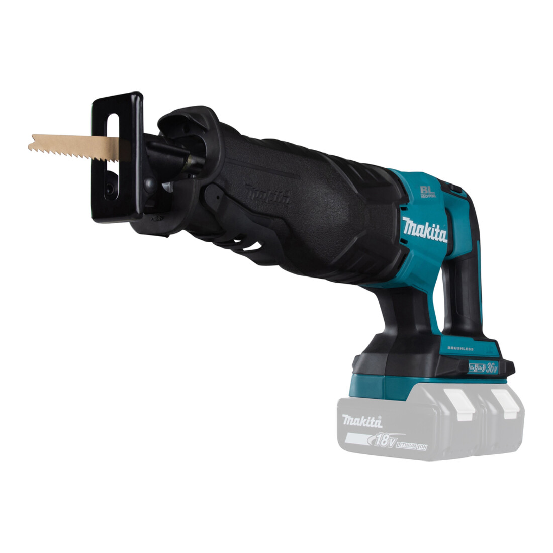 Scie récipro sans fil Makita 2 x 18 V DJR360ZK