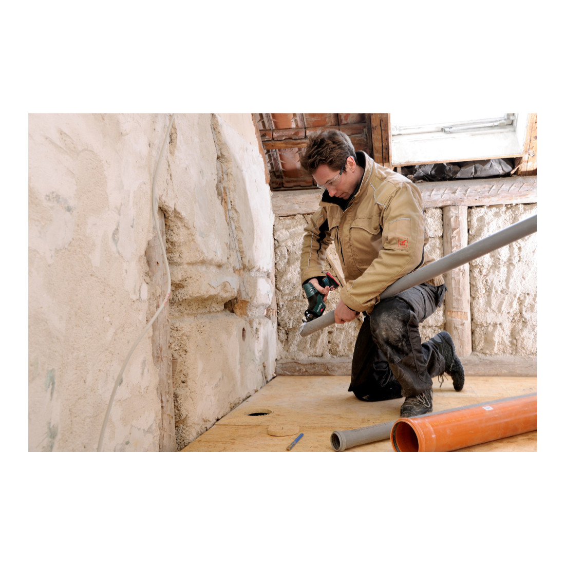 Scie sabre sans fil PowerMaxx ASE metabo, MetaLoc, 10.8V 2x4Ah Li-Ion + LC 40
