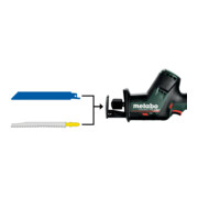 Scie sabre sans fil PowerMaxx SSE 12 BL (602322500) metaBOX 145 12V 2x2Ah Li-Ion + SC 30-5