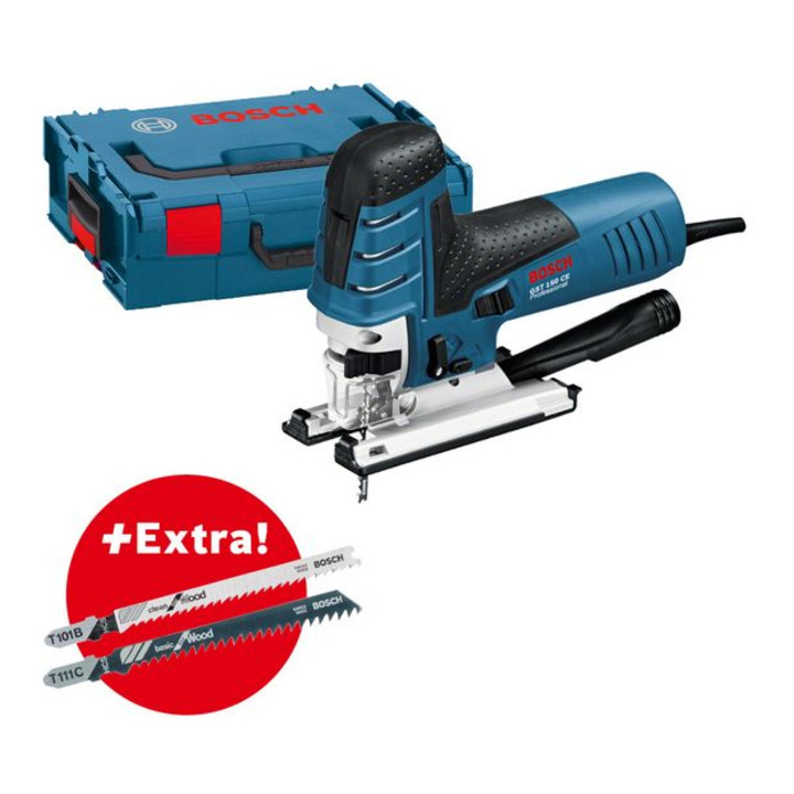 Scie sauteuse Bosch GST 150 CE avec jeu de lames de scie de 35 pièces en L-BOXX
