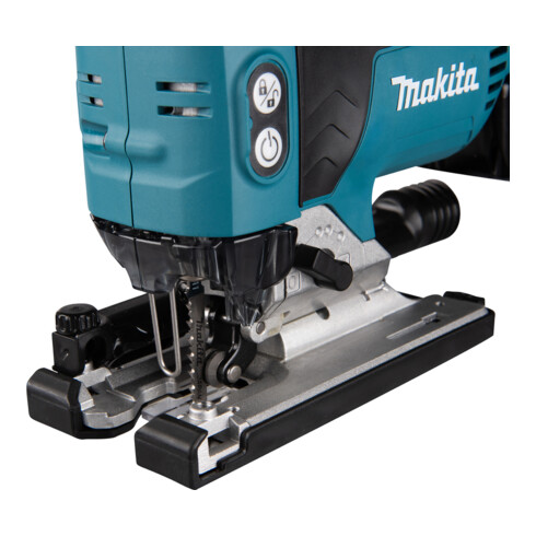 Scie sauteuse pendulaire sans fil Makita DJV181RTJ 18 V avec 2 batteries, chargeur rapide et dans la valise