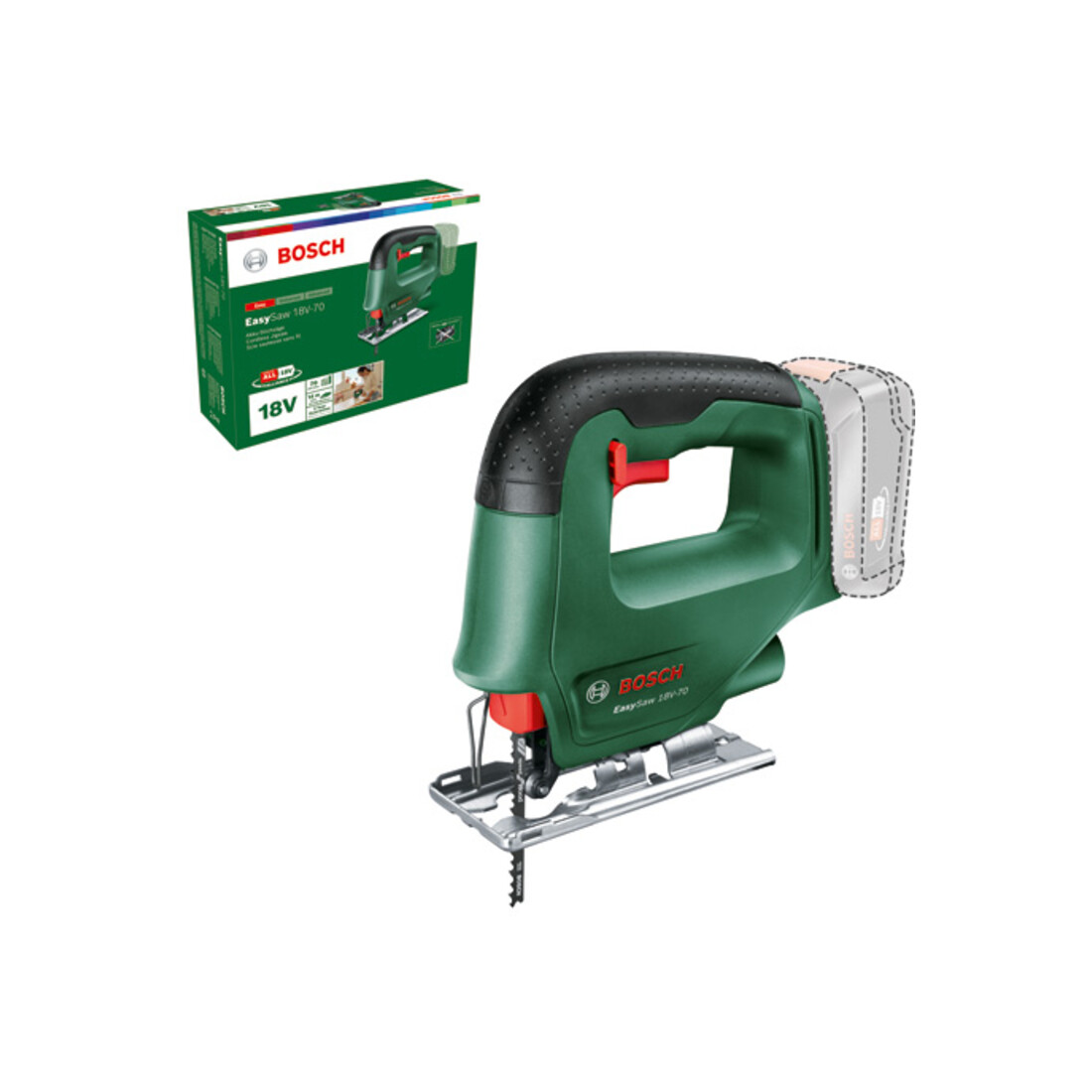 Scie sauteuse sans fil Bosch EasySaw 18V-70