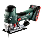 Scie sauteuse sans fil STA 18 LTX 140 metabo, Coffret, 18V 2x4Ah LiHD + ASC 55-1