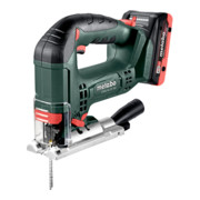 Scie sauteuse sans fil STAB 18 LTX 100 metabo, Coffret, 18V 2x4Ah LiHD + ASC 55-1