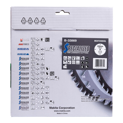 Scie spécialisée Makita 250x30x84Z (B-33869)