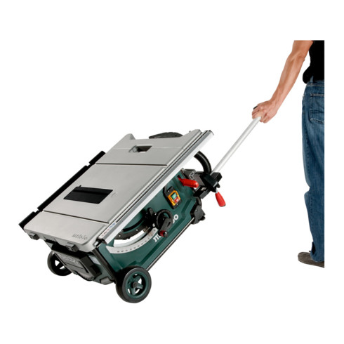 Scie sur table Metabo TS 254 avec cadre de base et fonction chariot ; boîte en carton