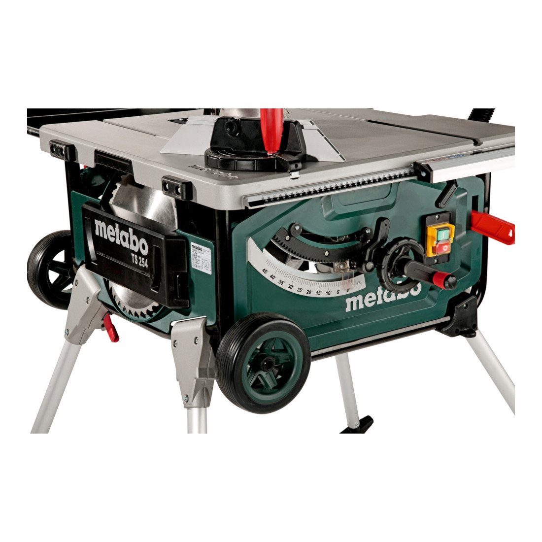 Scie sur table Metabo TS 254 avec cadre de base et fonction chariot ; boîte en carton