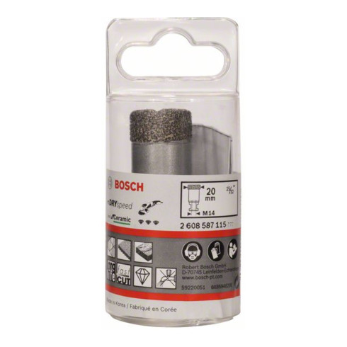 Bosch Dry Speed Best for Ceramic diamond drill bit