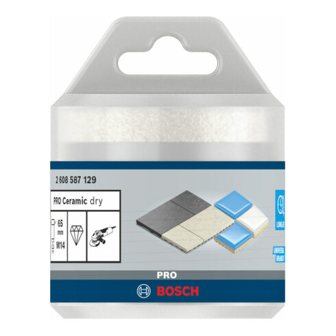 Scies-trépans diamantées à sec Dry Speed Best for Ceramic 65 x 35 mm