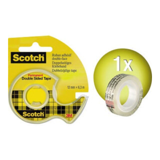 Scotch Handabroller 665H1263 +1Rolle doppelseitiges Klebeband