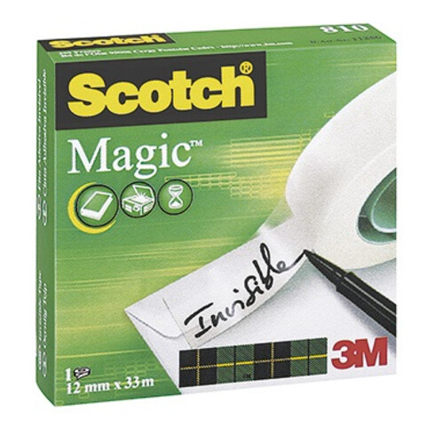 Scotch Klebefilm Magic 810 M8101233 12mmx33m unsichtbar