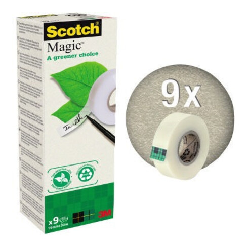 Scotch Klebefilm Magic A greener choice 90019339 9 St./Pack.