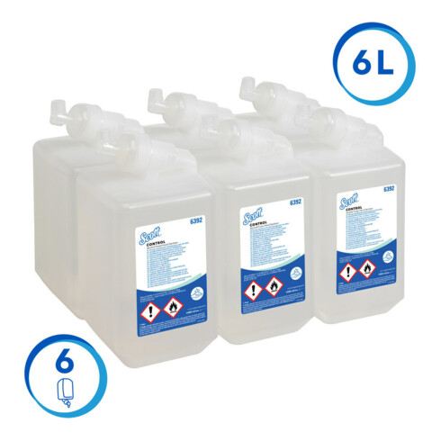 SCOTT CONTROL Handdesinfektionsschaum 1 Liter Kartusche mit Alkohol