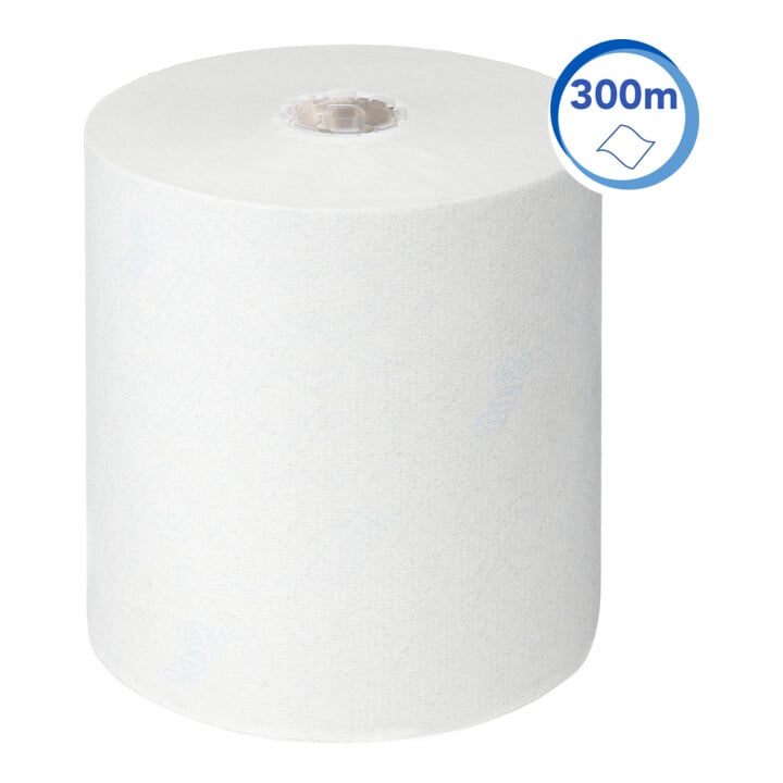 Scott Control Rollenhandtücher, 6 x 300m Weiß, 1-lagige Rollen