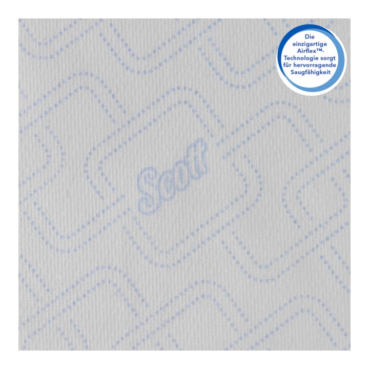 Scott Control Rollenhandtücher, 6 x 300m Weiß, 1-lagige Rollen