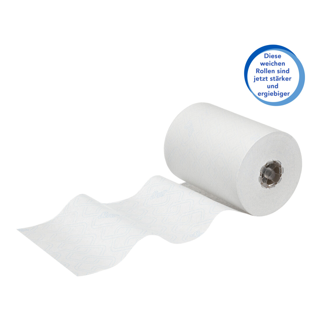 Scott Control Slimroll Rollenhandtücher, 6 x 165m lange, weiße, 1-lagige Rollen