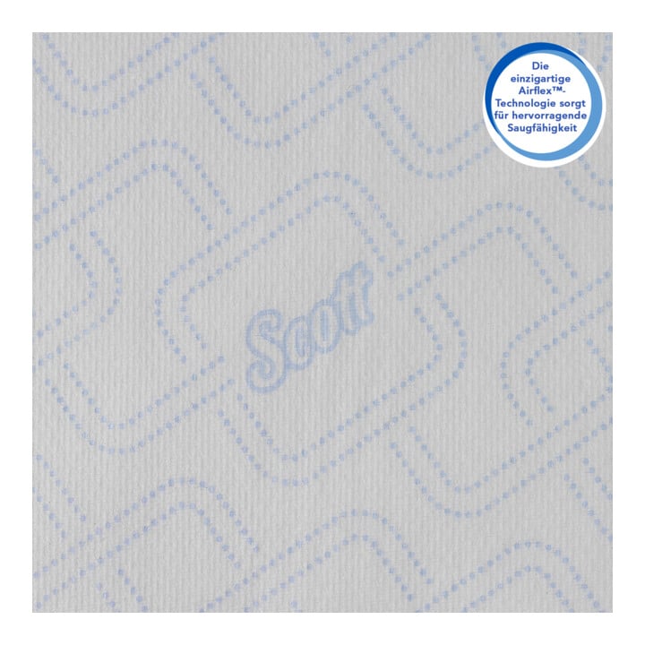Scott Control Slimroll Rollenhandtücher, 6 x 165m lange, weiße, 1-lagige Rollen