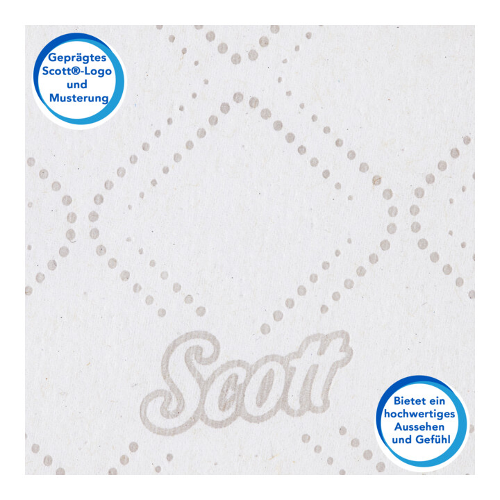Scott Essential Jumbo Toilettenpapierrolle, 6 Rollen x 380m Blatt 2-lagigen Toilettenpapiers