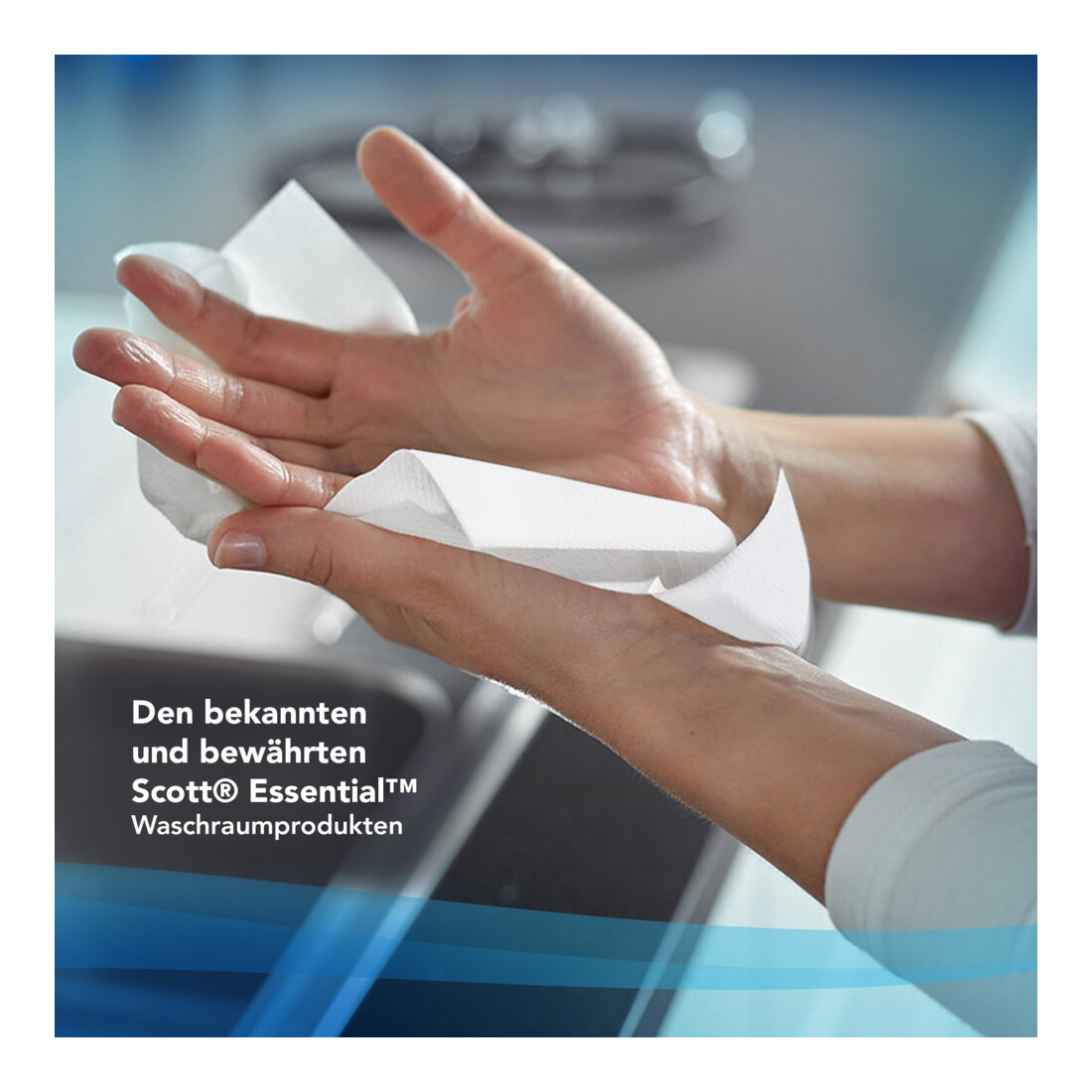 Scott Essential Papierhandtücher gerollt, 6 x 350 m Handtuchrollen, weiß