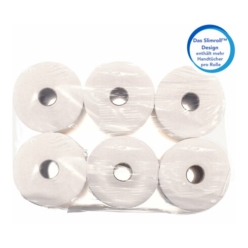 Scott gerollte Papierhandtücher Slimroll , weiß, 1-lagig