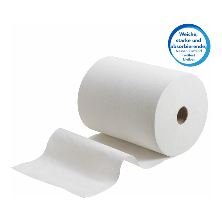 Scott gerollte Papierhandtücher Slimroll , weiß, 1-lagig