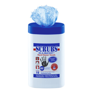 SCRUBS Minicontainer 15 Tucher mit NFS Freigabe Zertifikat Nummer 160187