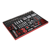 SCS 1/4"+3/8"+1/2" Module de douilles, 111 pcs, modules système 1/1 KS Tools-3