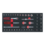 SCS 1/4" Module de douilles, 42 pcs., modules système 1/3-1