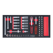 SCS 1/4" Module de douilles, 47 pcs., modules système 1/3-1