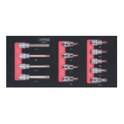 SCS CHROMEplus 1/2" Module de douilles, 13 pcs., modules système 1/3-1