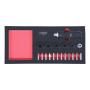 SCS Module de clés à douilles d'impact et d'embouts, 15 pcs., modules système 1/3-3