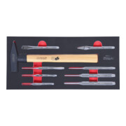 SCS Module de marteaux et de burins, 9 pcs., modules système 1/3-3