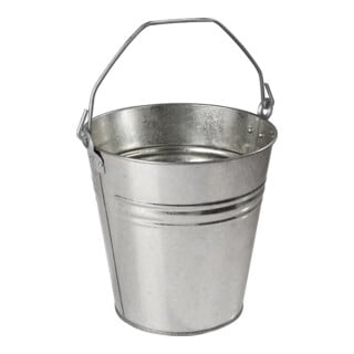 Seau 12,5 l tôle en acier, galvanisé argent D. 300 mm H. 300 mm