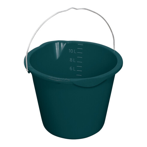 Seau avec bec verseur, 12 litres noir