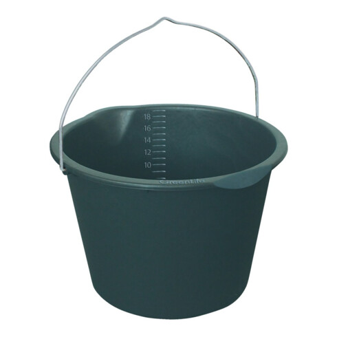 Seau avec bec verseur, 20 litres noir