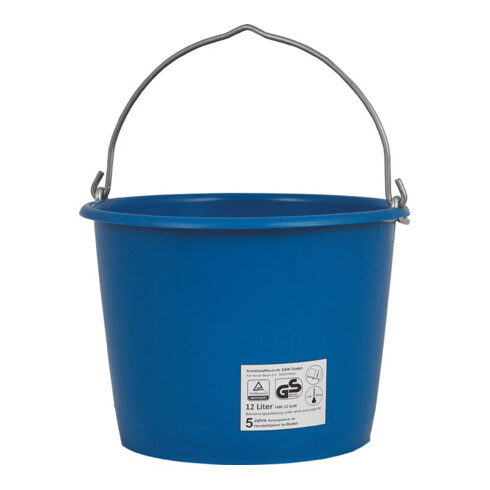 Seau de chantier 12l lourd bleu spécial