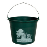 Seau de jardin vert 12 L en polypropylène