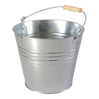 Seau en tôle d'acier galvanisée 12l, version lourde