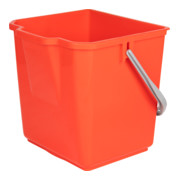 Seau STIER 18 litres, rouge, pour grands chariots d'hygiène et de nettoyage STIER