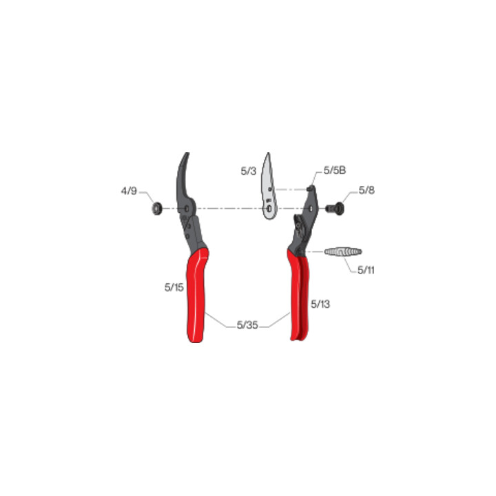 Sécateur à tête de coupe effilée FELCO