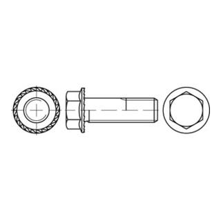 ART 88933 Sechskantschraube mit Flansch mit Sperrzähnen, Stahl