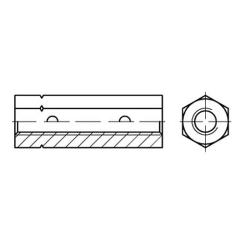 DIN 1479 Sechskant-Spannschlossmutter nach Bauregelliste galv. verzinkt Stahl